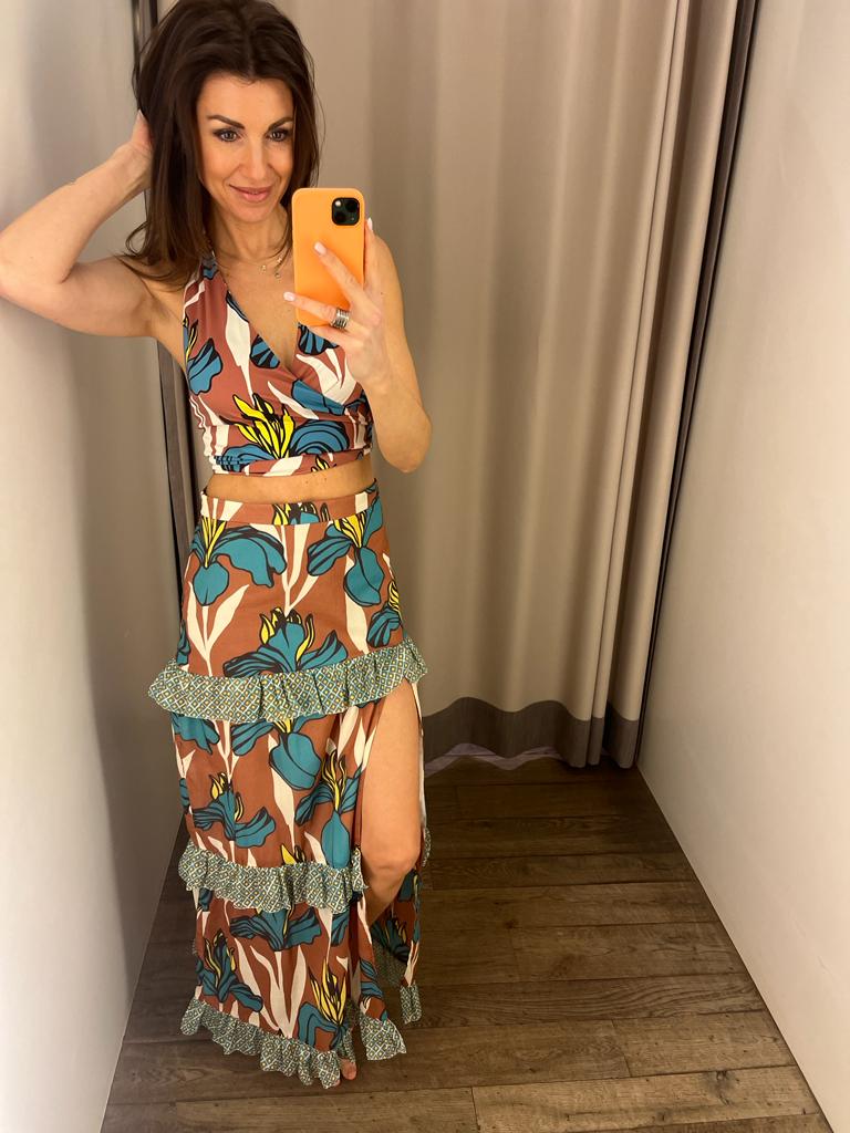 Raffaela d'angelo Retroprint lange rok