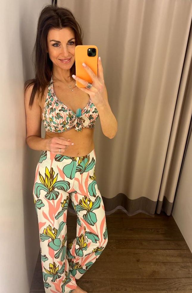 Raffaela d'angelo Retroprint lange broek, lycra
