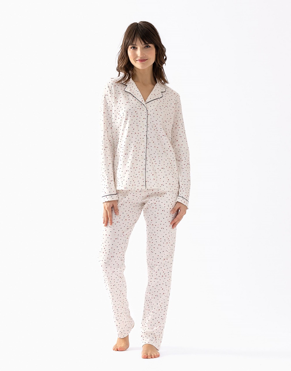 Le Chat Holly pyjama hartjes