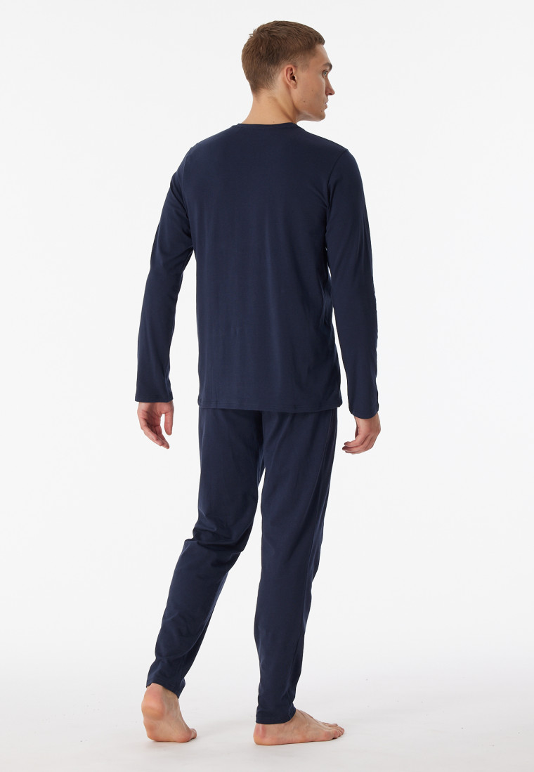 Schiesser Pyjama met ronde hals, effen
