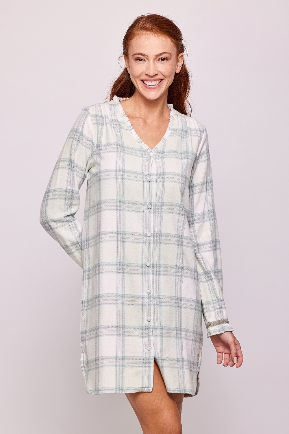 Lords x Lilies Slaapkleed flanel met ruiten