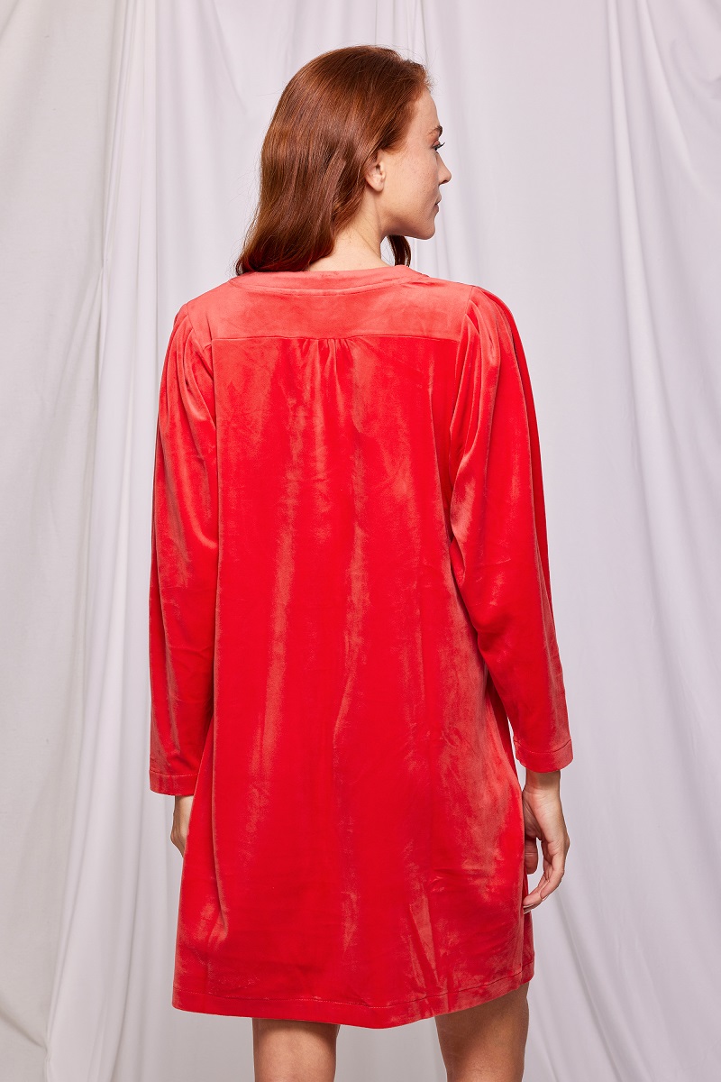 Lords x Lilies Kleedje V-hals velour