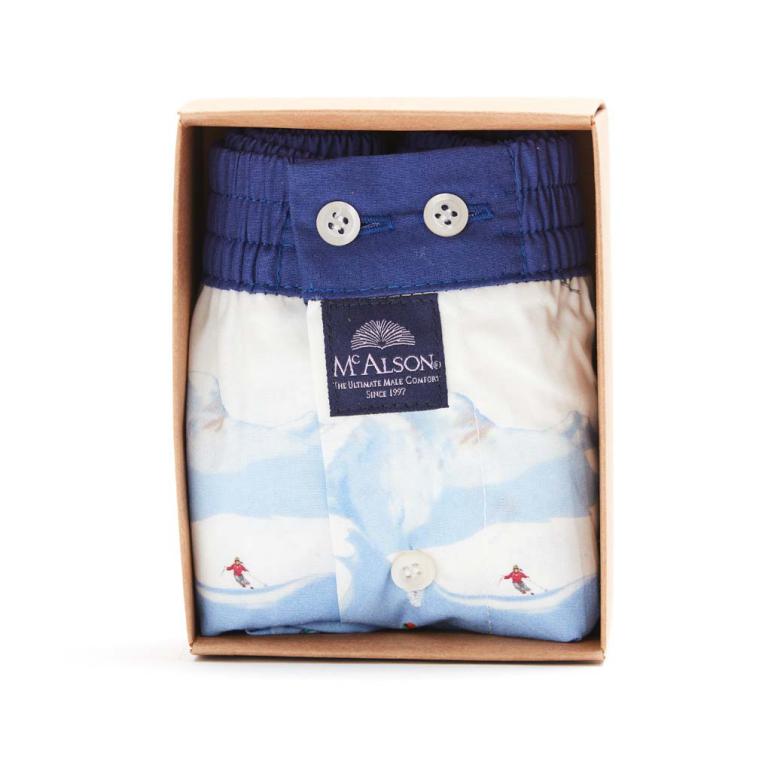 Mc Alson Boxer Heren bergen, ski, boord blauw