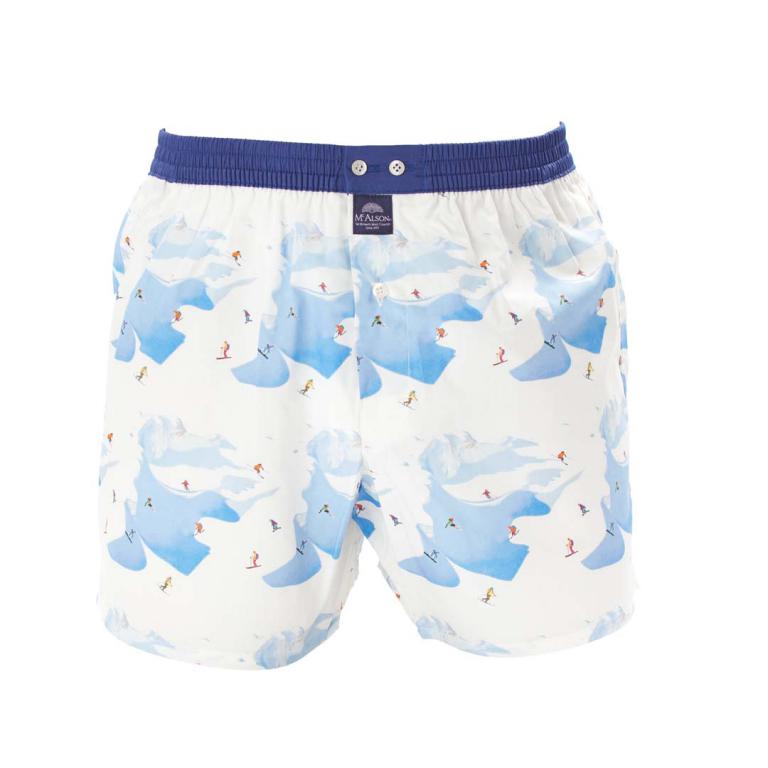 Mc Alson Boxer Heren bergen, ski, boord blauw