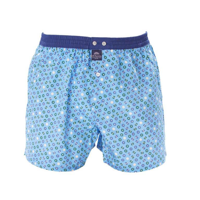 Mc Alson Boxer Heren biljart blauw