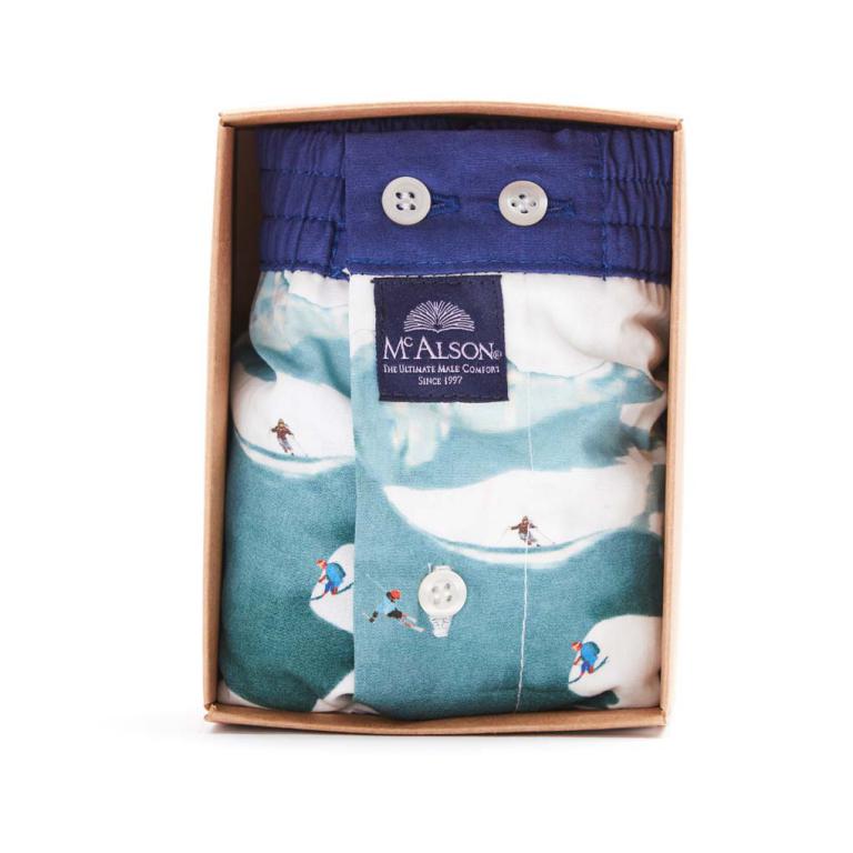 Mc Alson Boxer Kinderen bergen, ski, boord blauw
