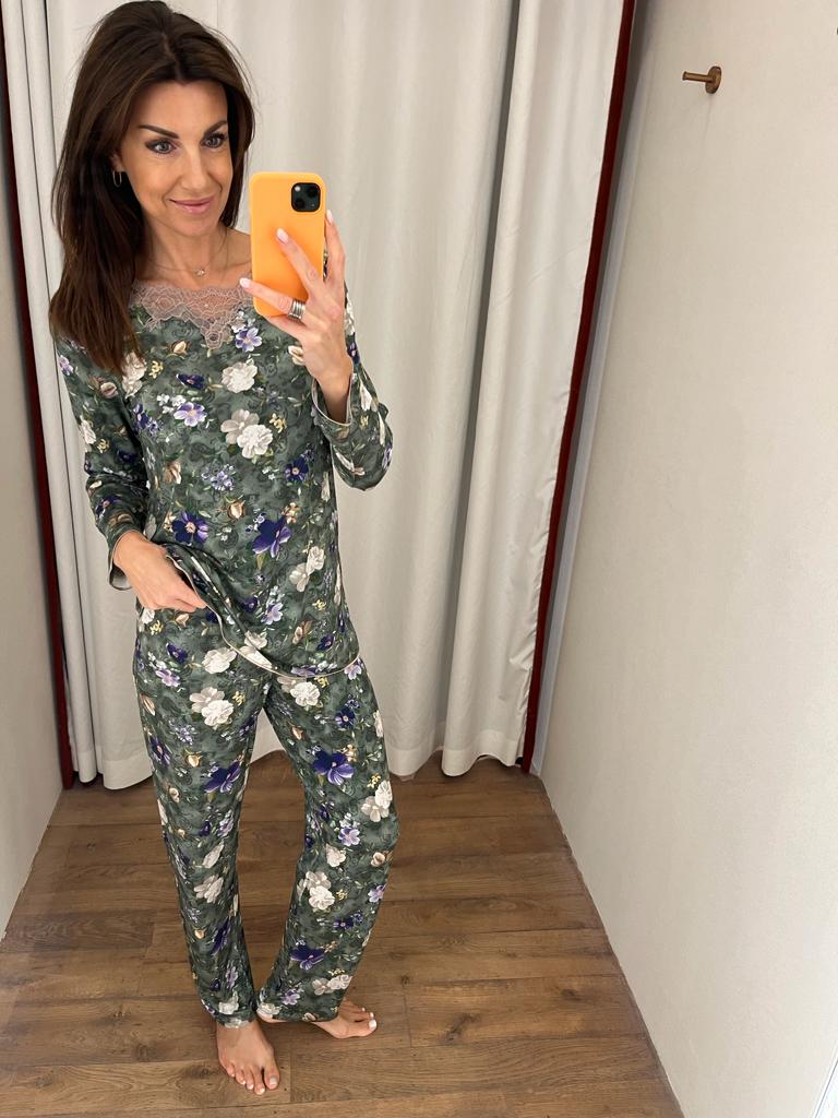 Paladini Print Pyjama lange mouw, bloemen