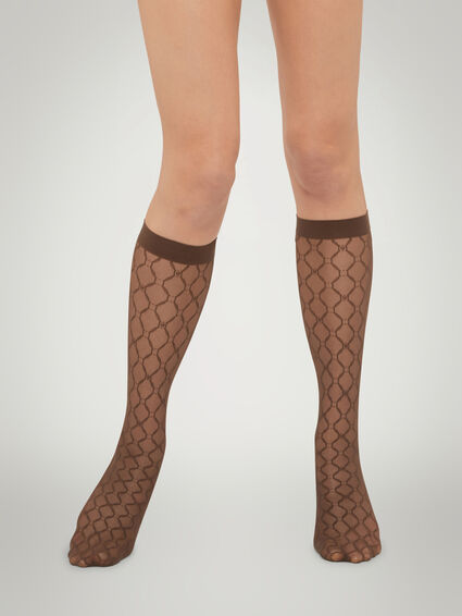 Wolford Monogram knee-highs