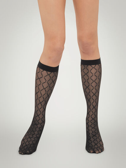 Wolford Monogram knee-highs