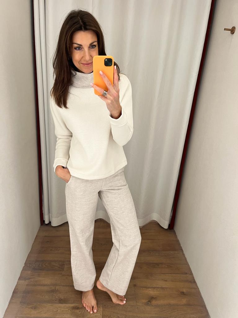 Vitamia Sweater rolkraag + lange broek zigzag