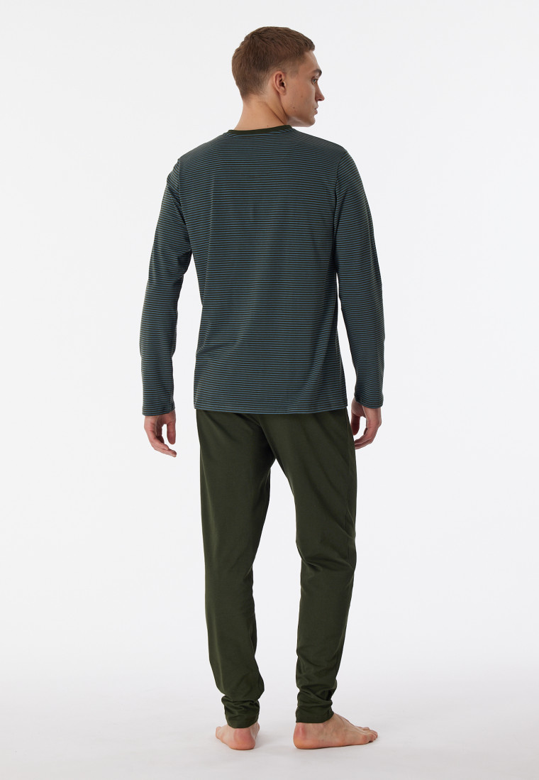 Schiesser Pyjama V-hals streepjes
