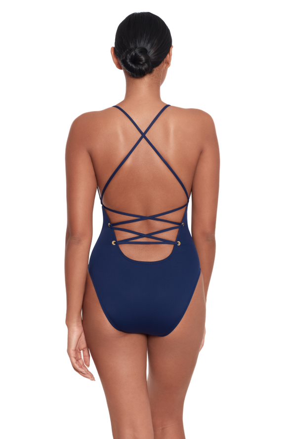 Ralph Lauren Beach Club Solids Badpak Strappy back