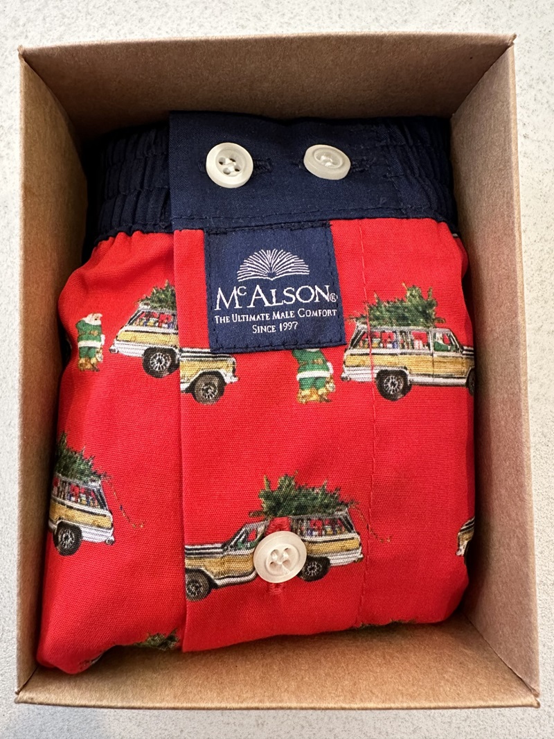 Mc Alson Boxer Heren Christmas car