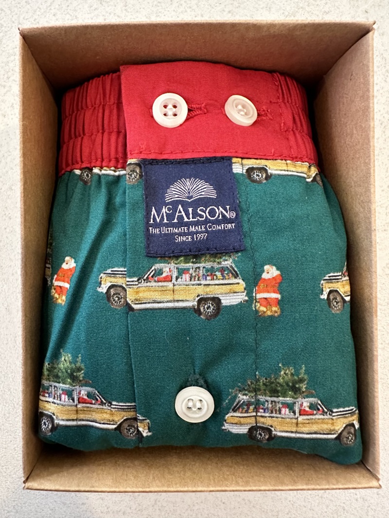 Mc Alson Boxer Heren Christmas car