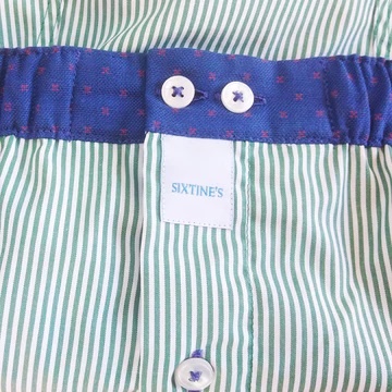 Sixtine's Boxer heren gestreept, boord blauw