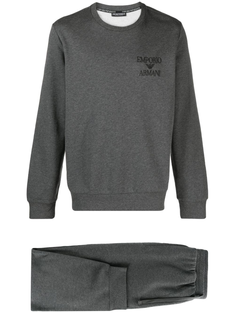 Armani Sweater ronde hals logo + lange broek