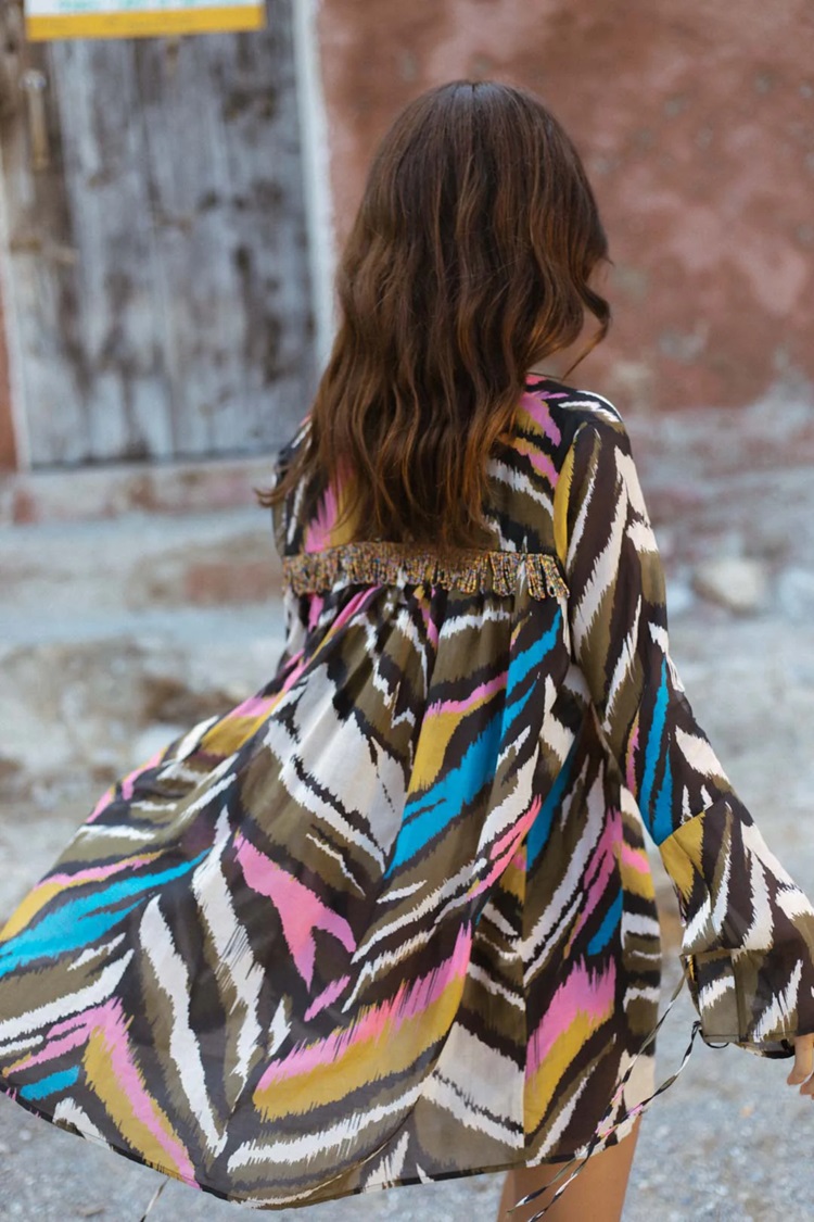 Anjuna Adele Emily Kort kleedje/ lange blouse