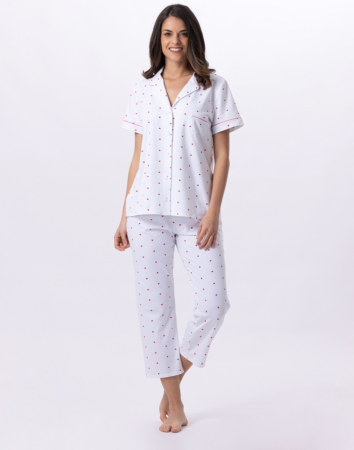 Le Chat Amore Pyjama korte mouwen+ lange broek