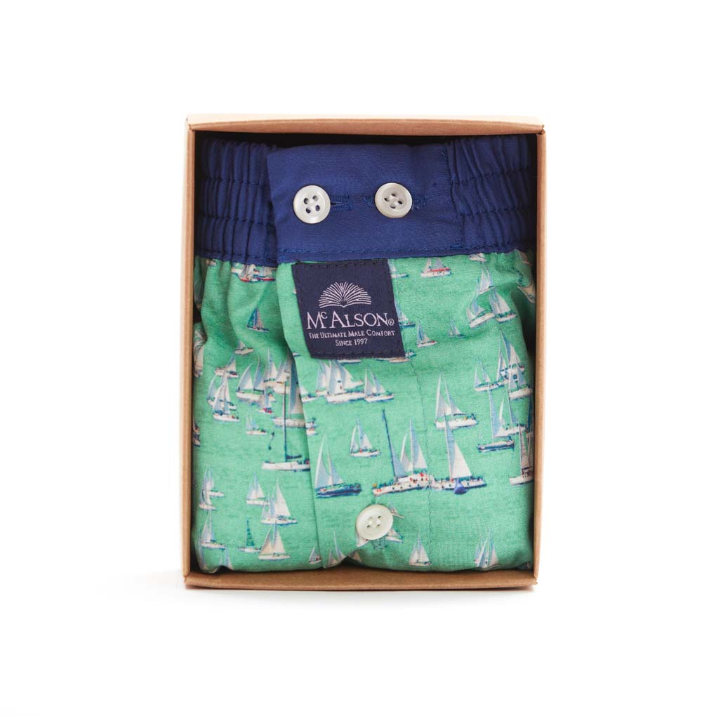 Mc Alson Boxer Heren zeilbootjes