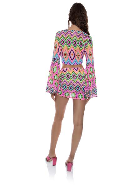 Luli Fama Miami Sorbet mini rok met stropje