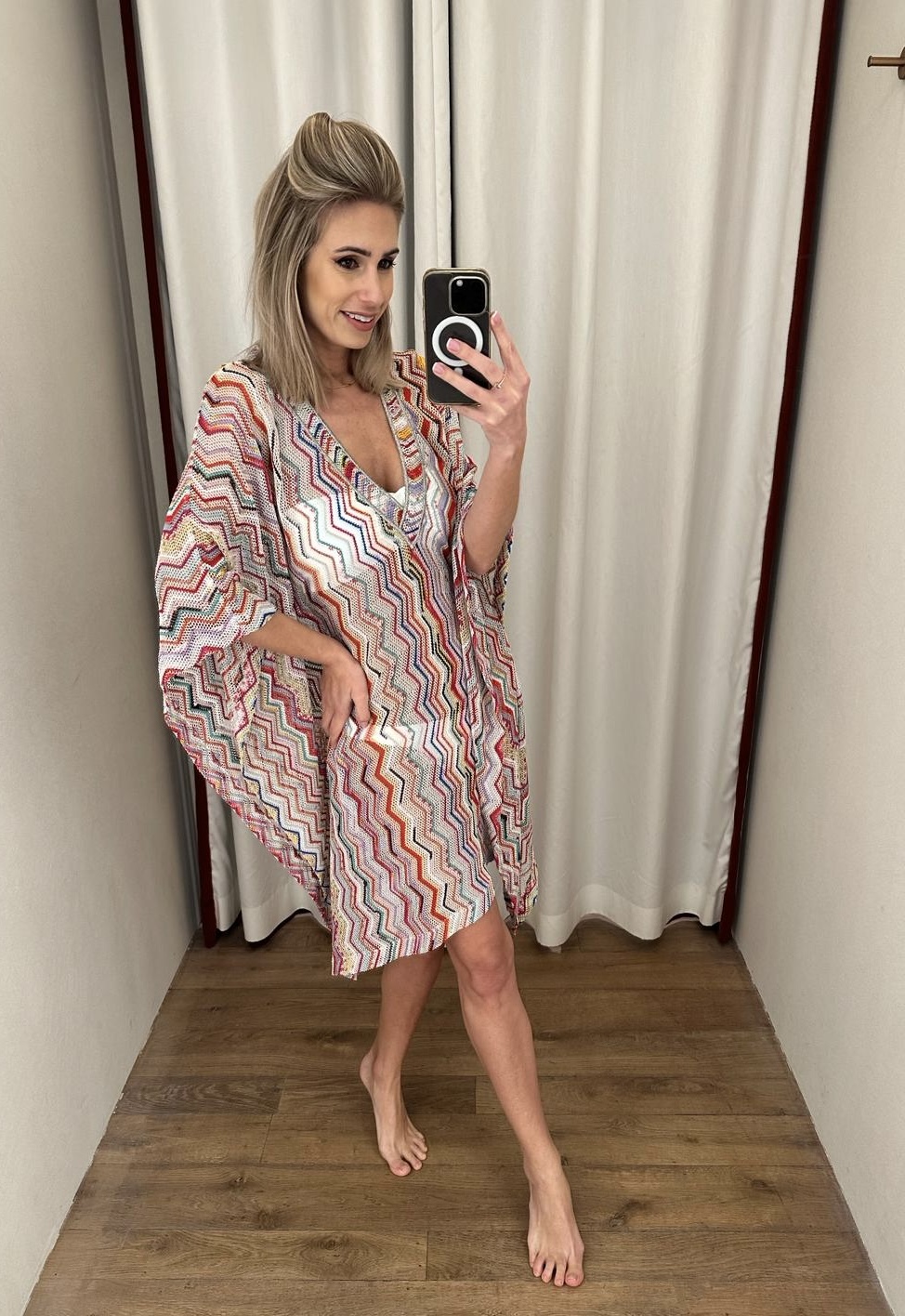 Missoni Kaftan lurex gehaakt zigzag