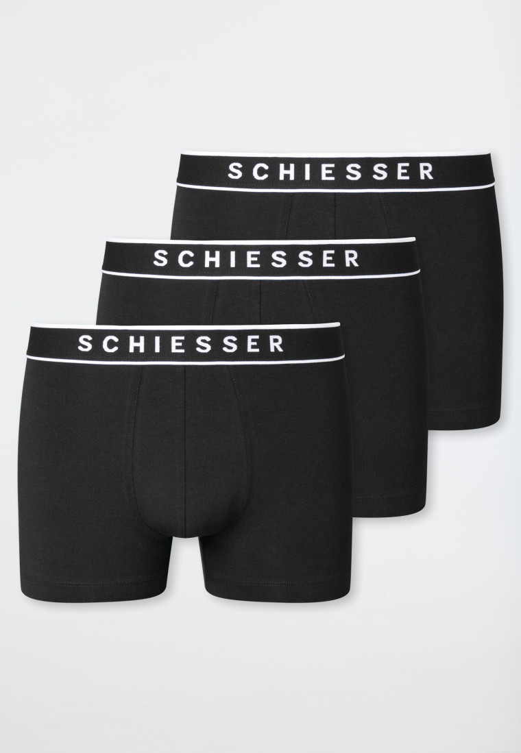 Schiesser 95/5 Shorts 3-Pack, Organic Cotton