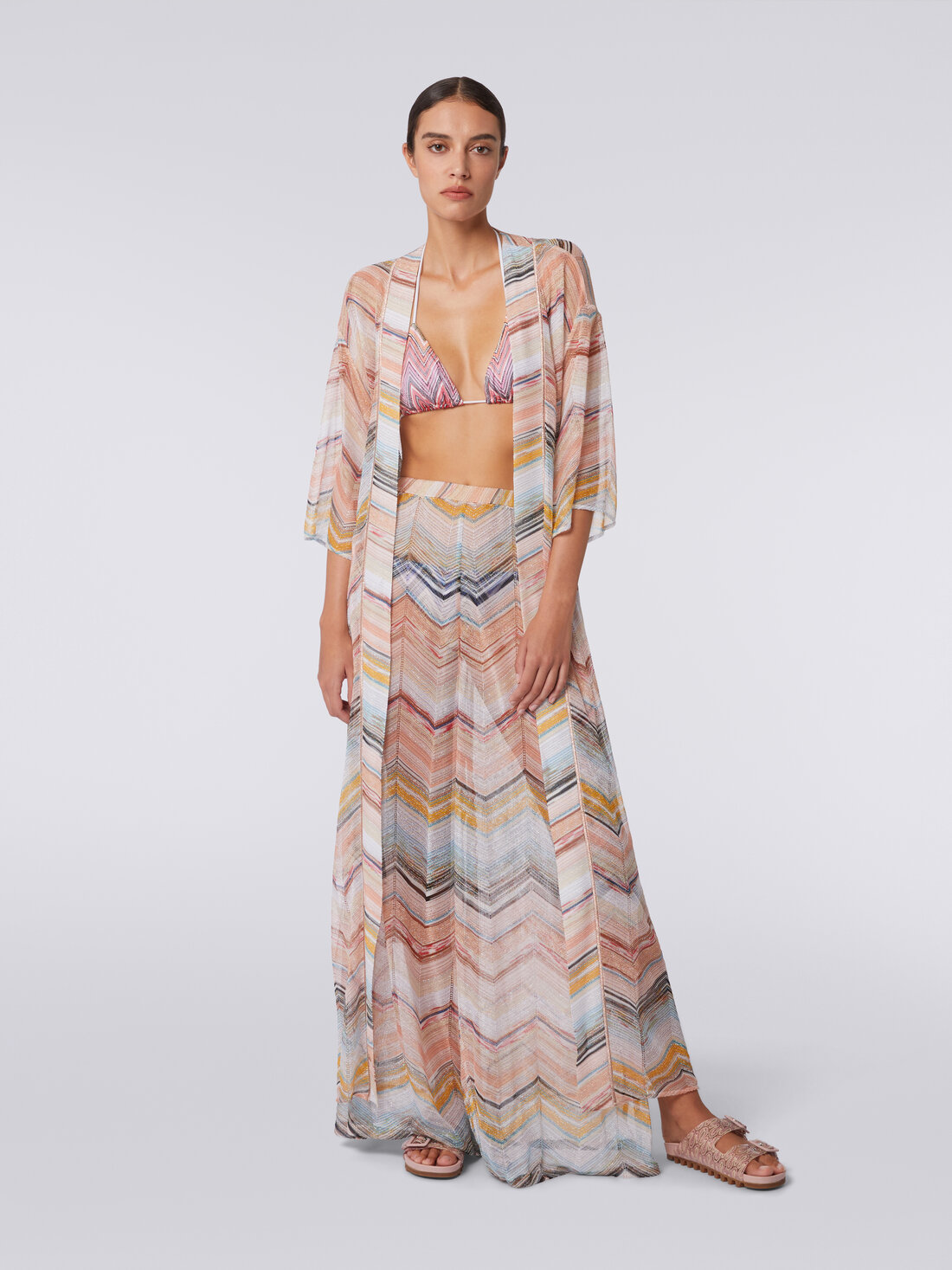 Missoni Kimono nuderose met lurex