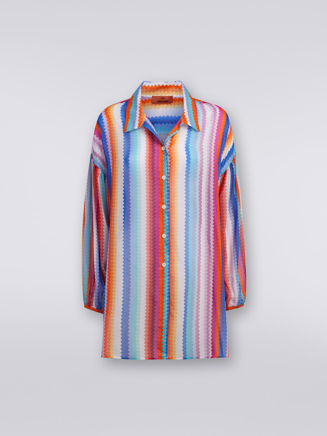 Missoni Hemdkleed zigzag (katoen+zijde)