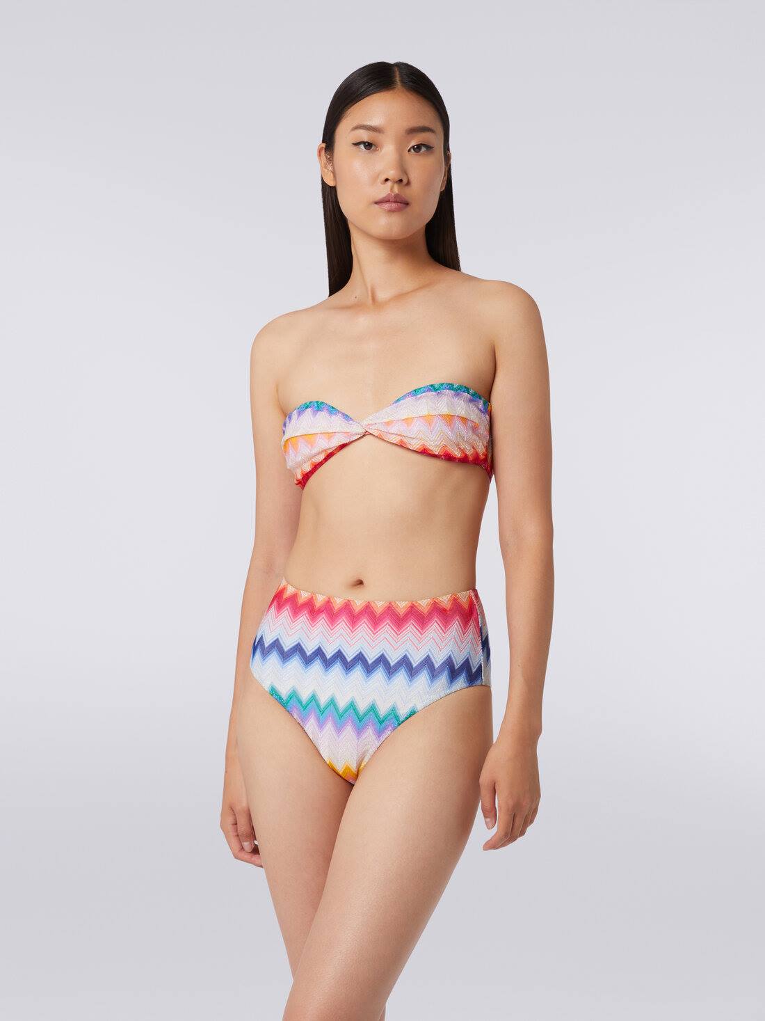 Missoni Bustier-bikiniset zigzag + zilver