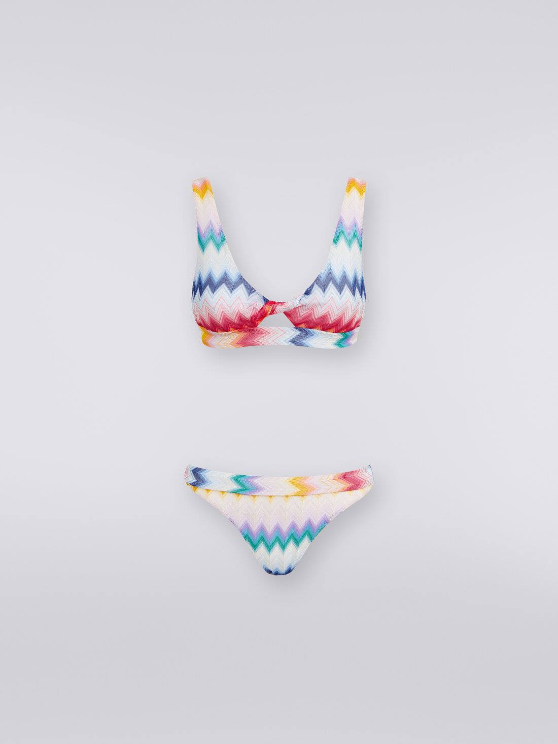 Missoni Grote driehoek bikiniset zigzag + zilver