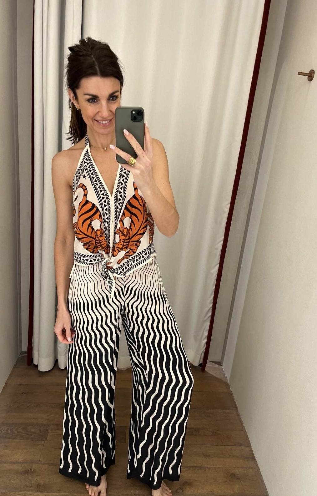 Pin-Up Tiger sun lange losse broek