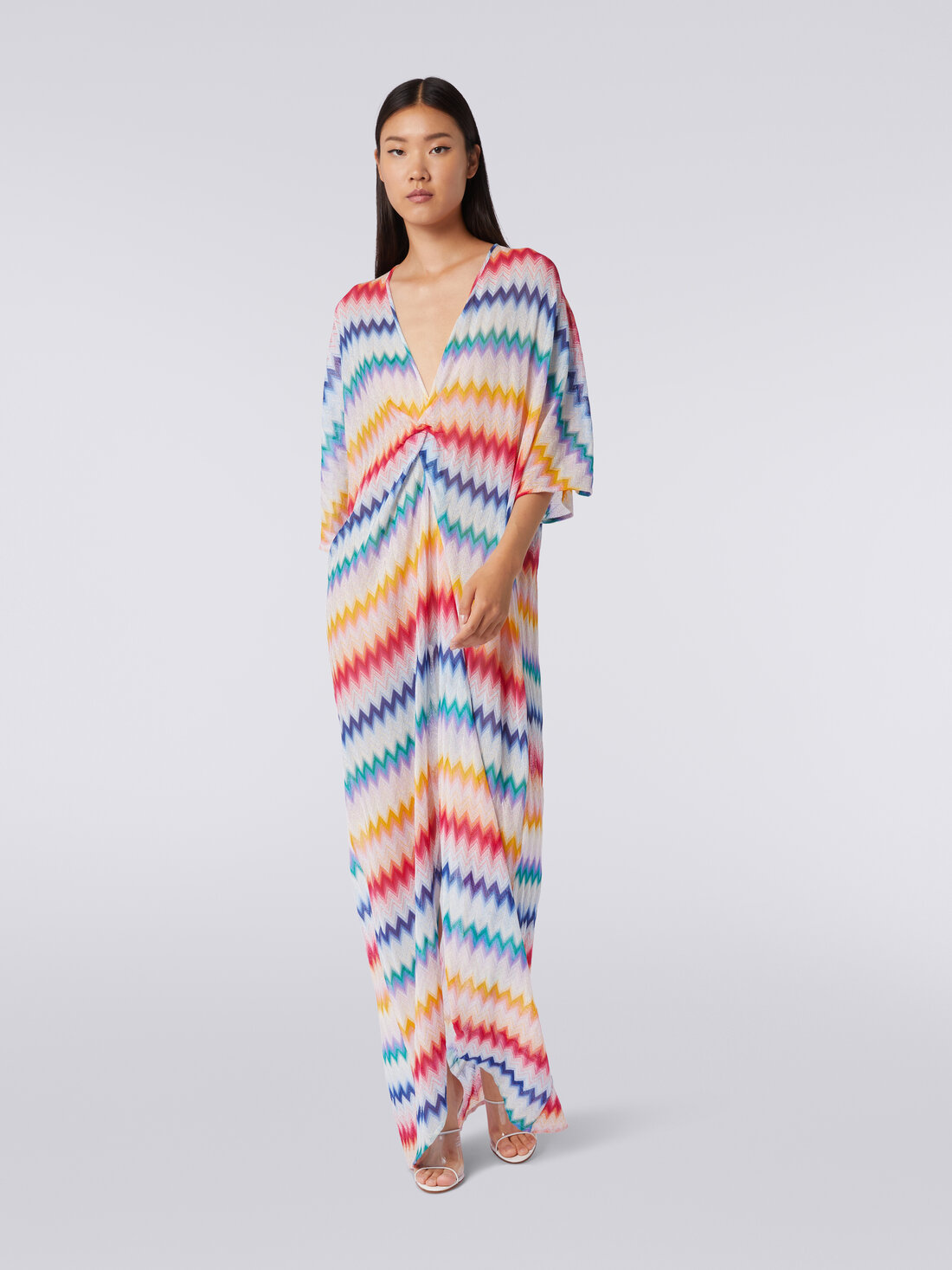 Missoni Lange kaftan zigzag + zilver