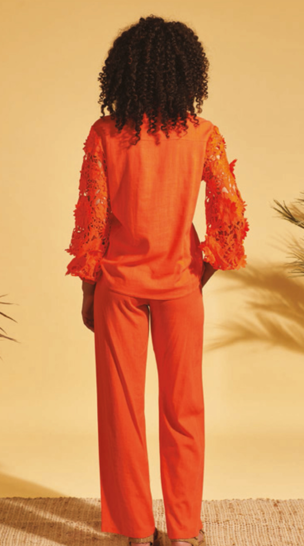 Valérie Khalfon Kerr blouse met bloemenkant