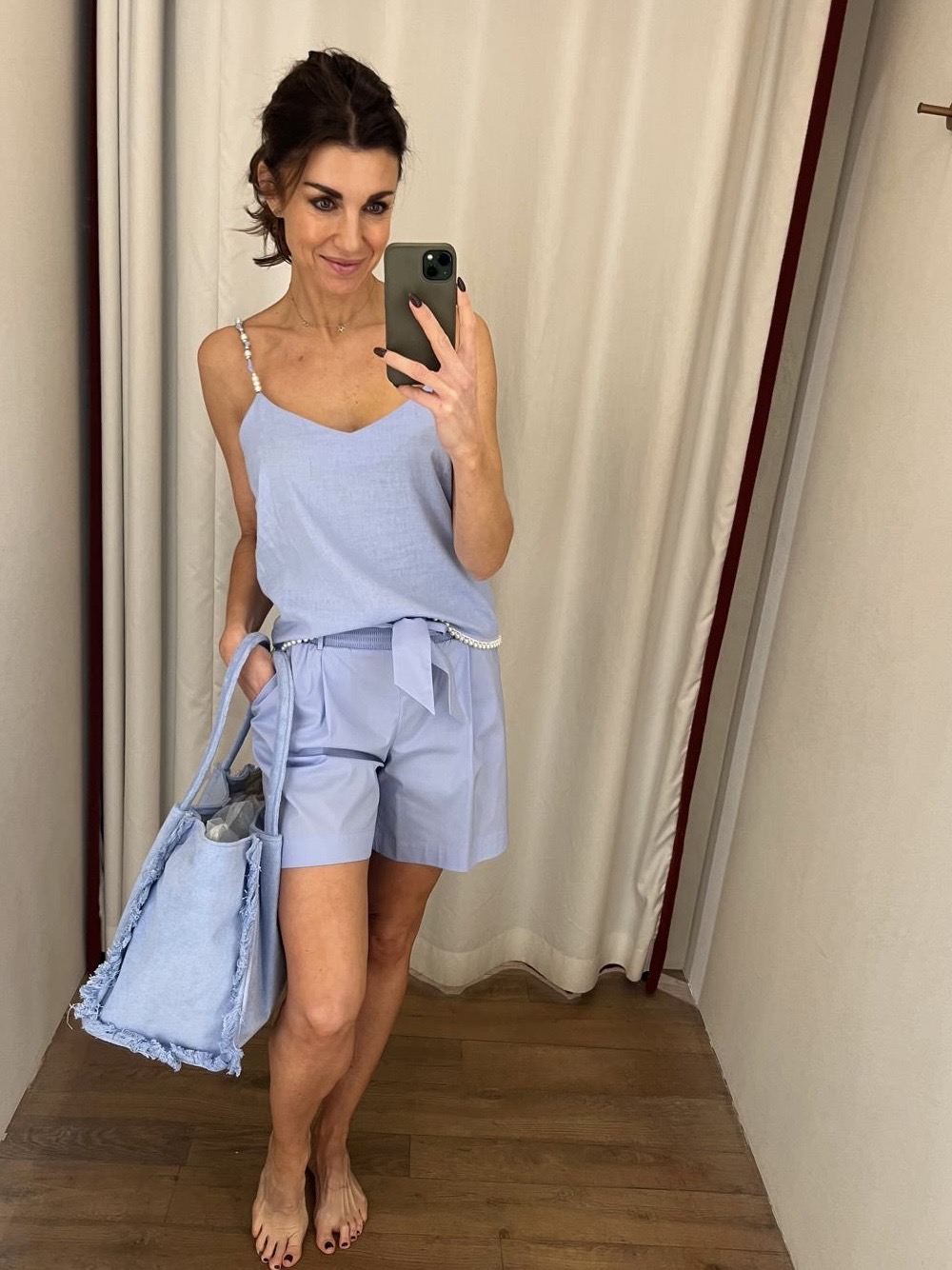 Twin-set short met strik