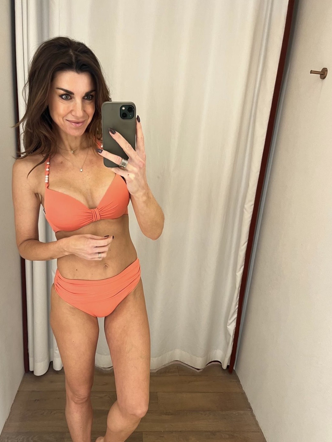 Twin-set bikini coque met parels