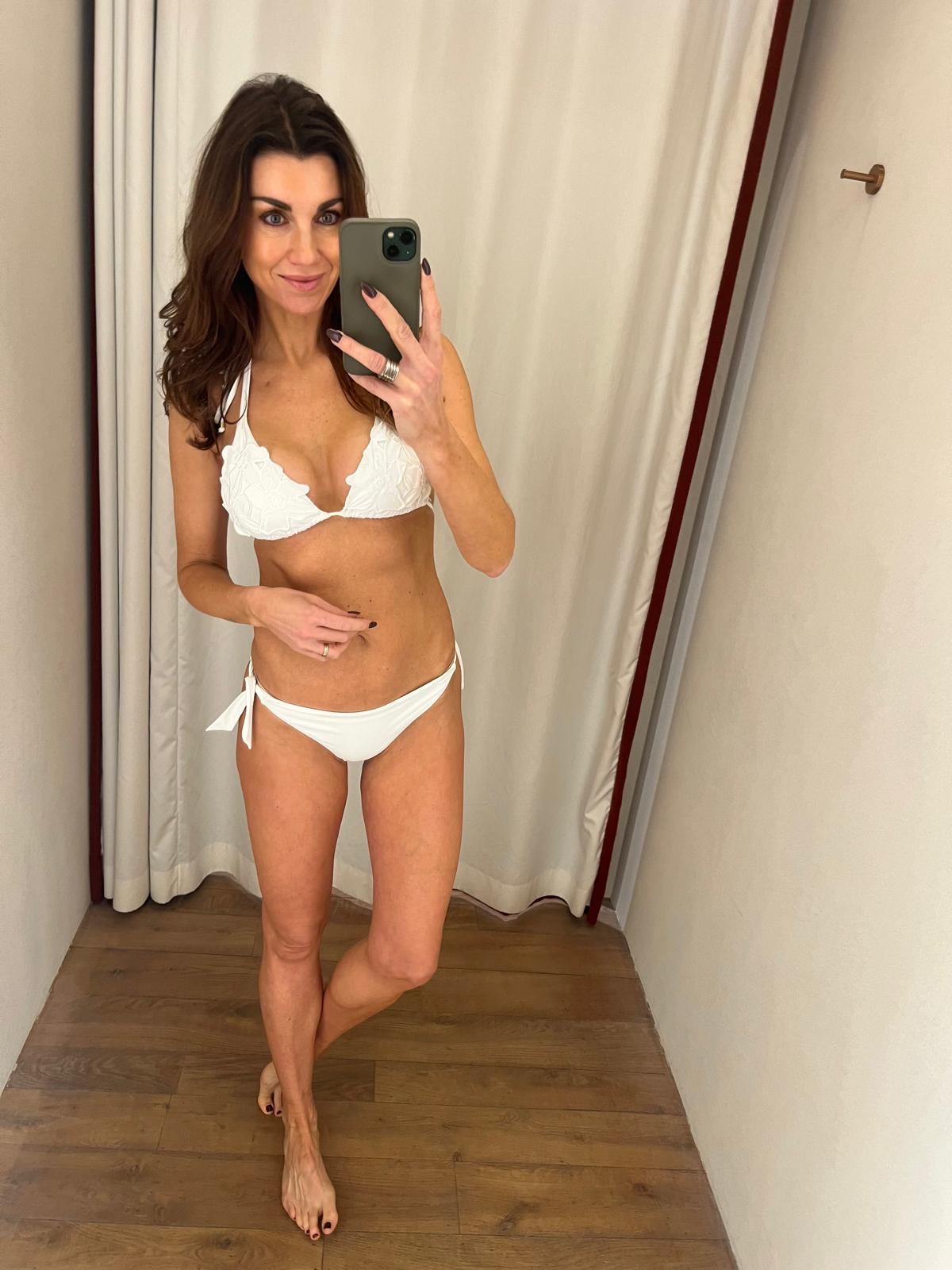 Twin-set Bikini driehoek met broderie