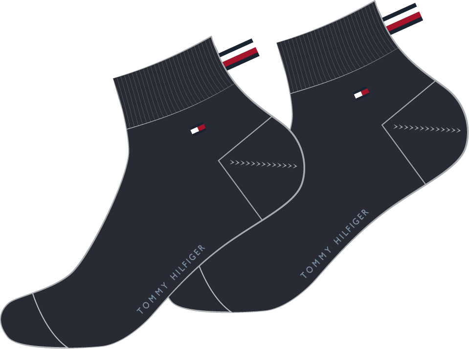 Tommy Hilfiger Basic short sock 2-pack