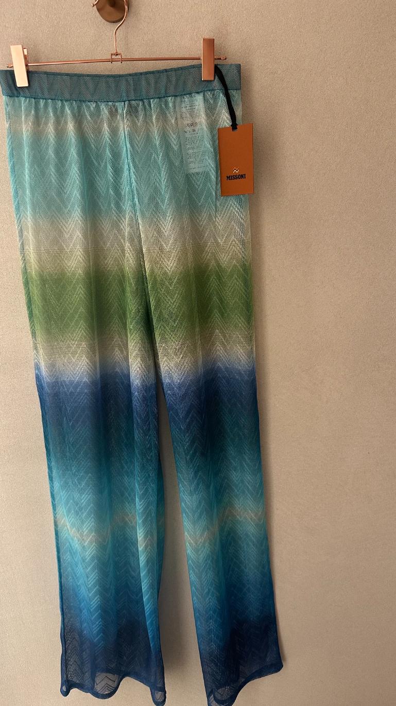 Missoni Broek tulle visgraatmotief 'resort'