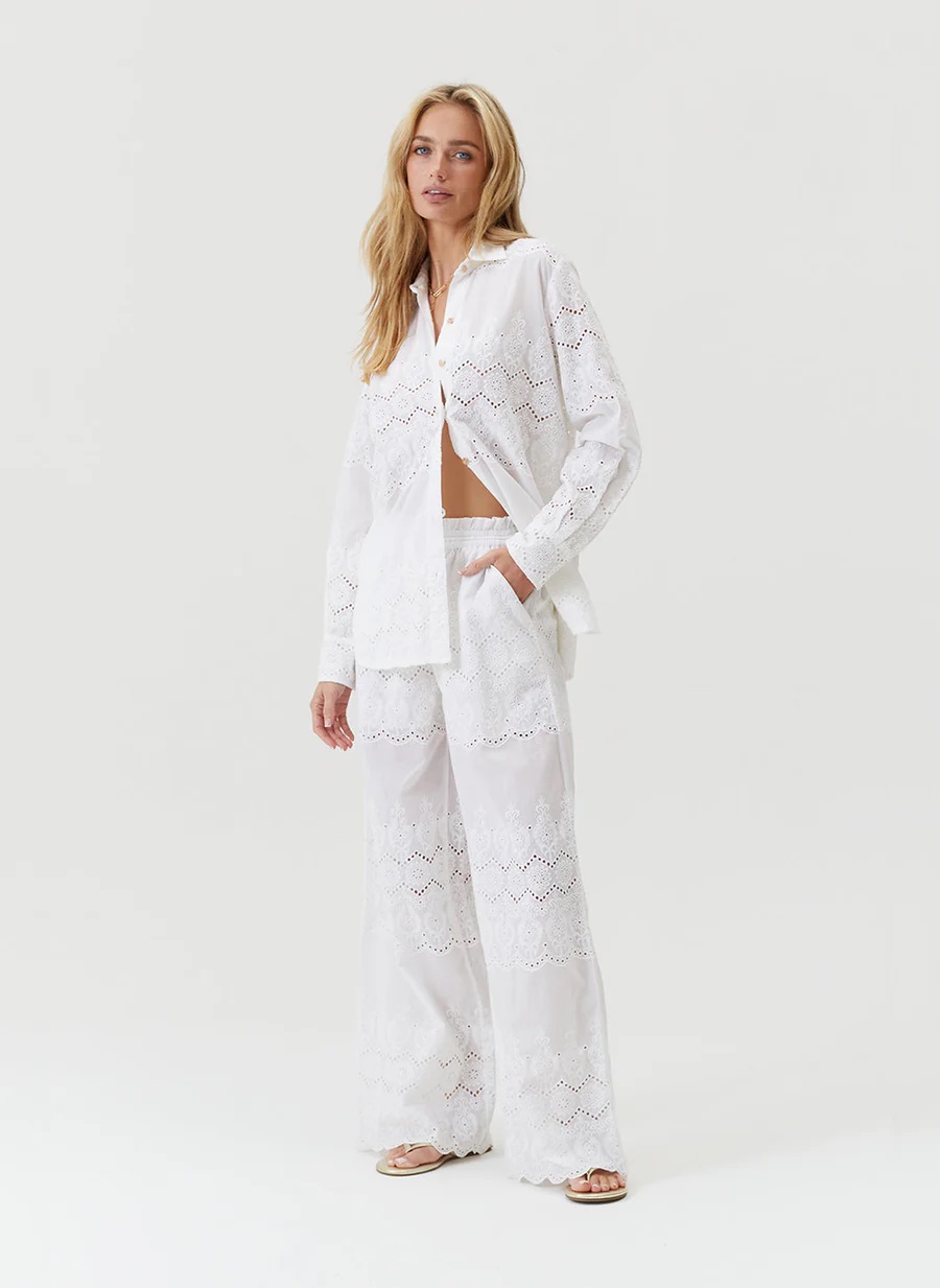 Melissa Odabash Orla hemd in broderie