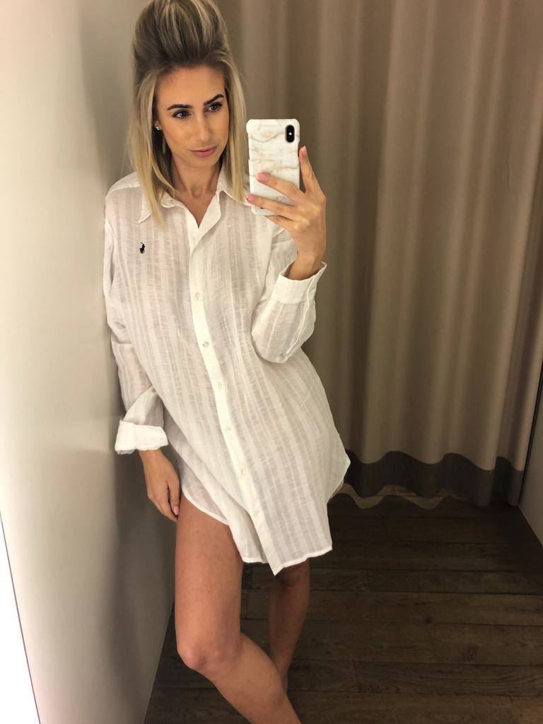 Ralph Lauren lange blouse / kort kleedje