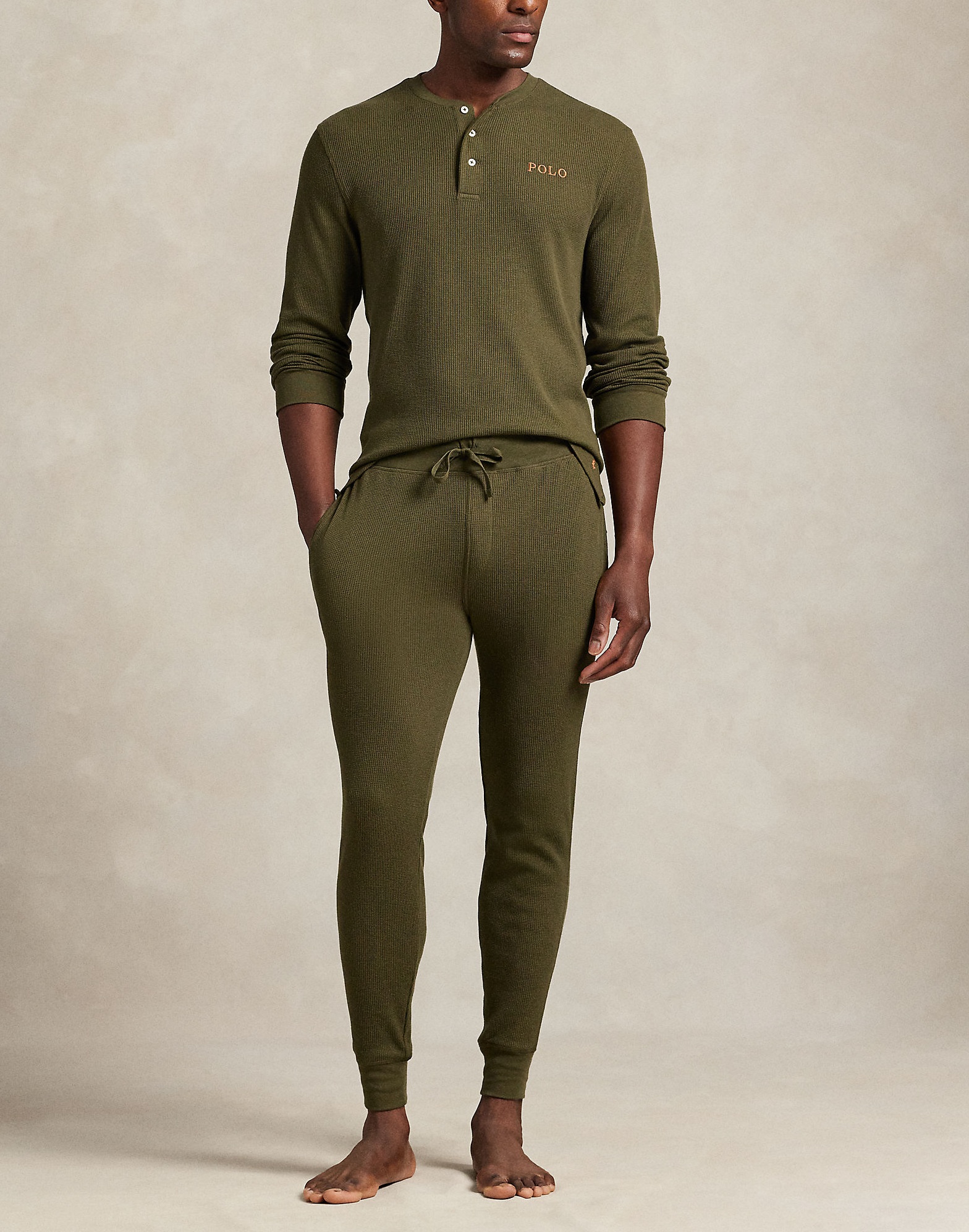 Ralph Lauren Herenpyjama gewafeld