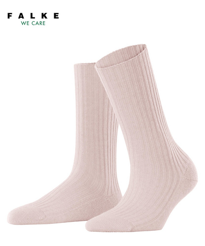 Falke Kousen Cosy Wool Cashmere blend geribbeld