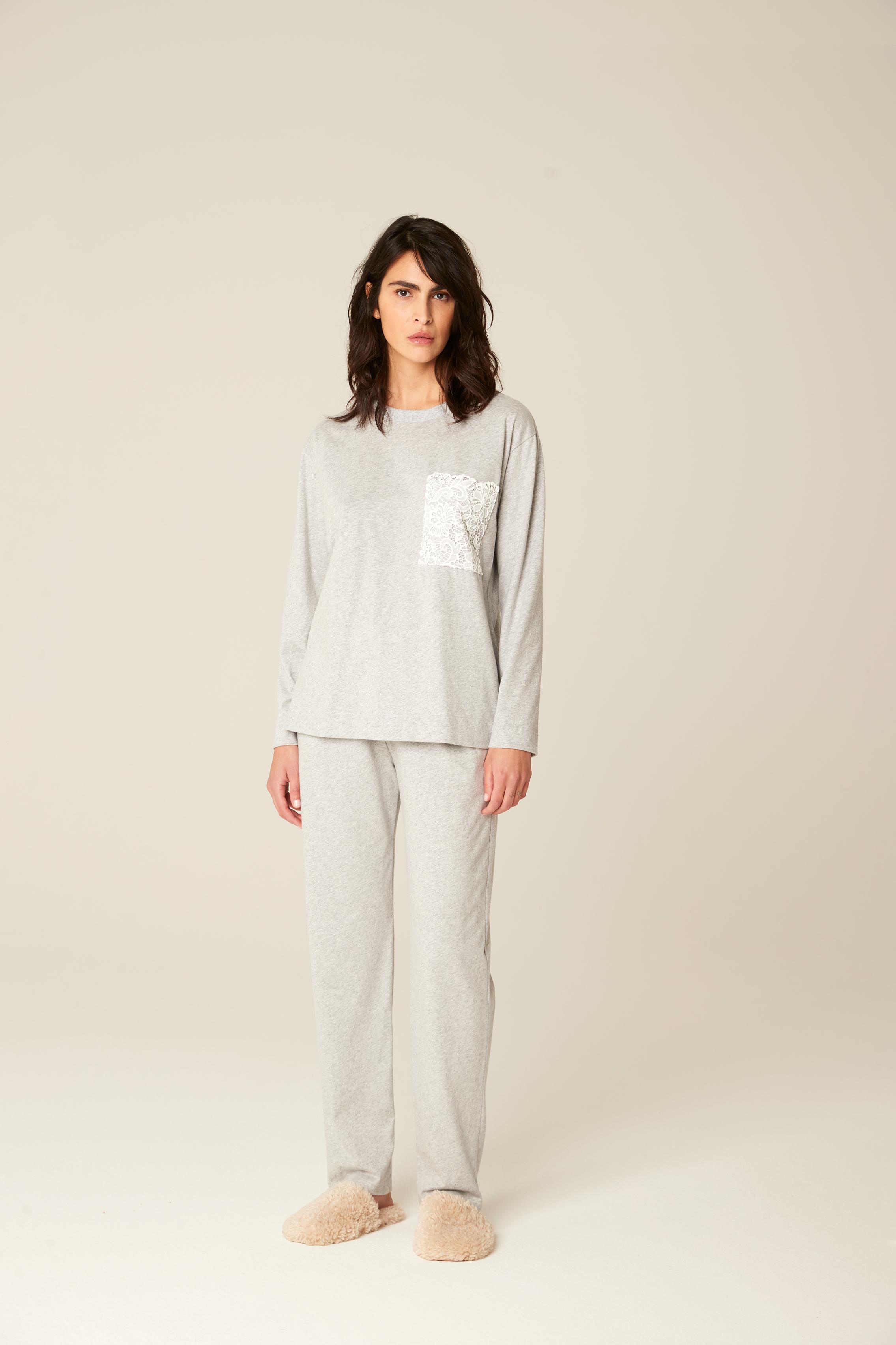 Pluto Edela pyjama met ronde hals