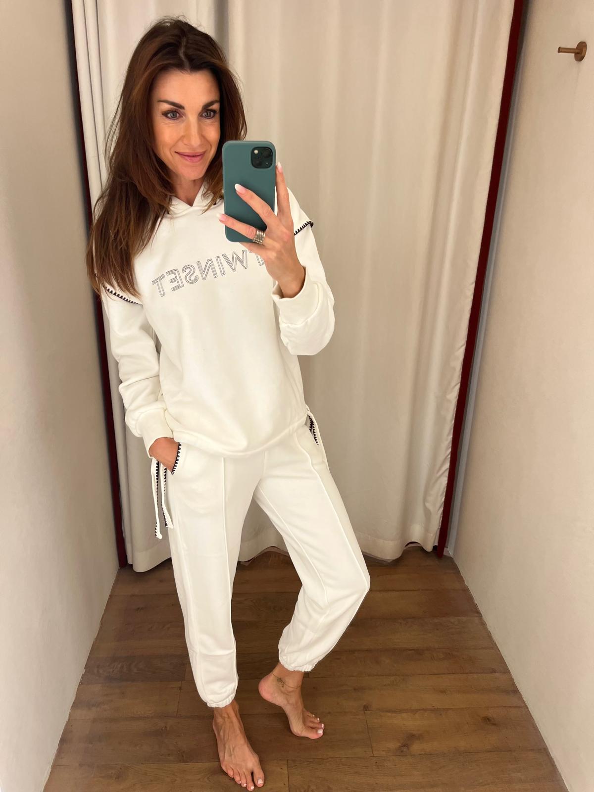 Twin-Set sweater met kap + broek