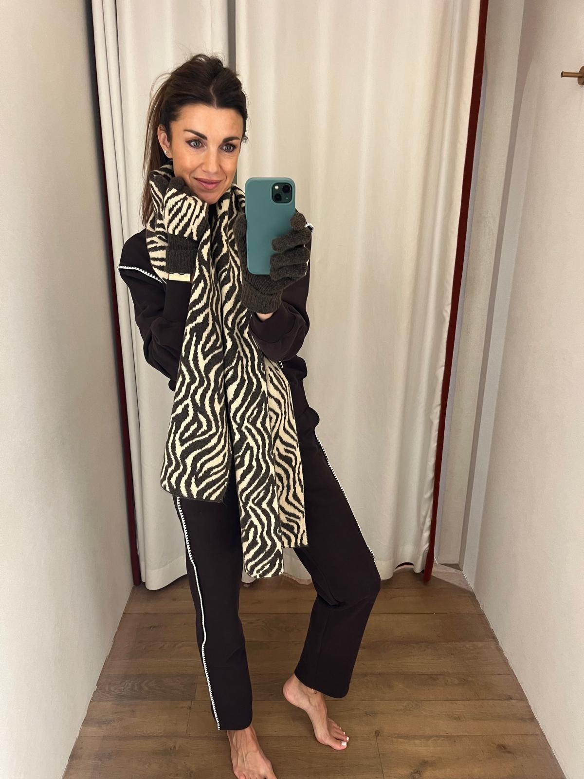 Twin-Set sjaal met zebra motief