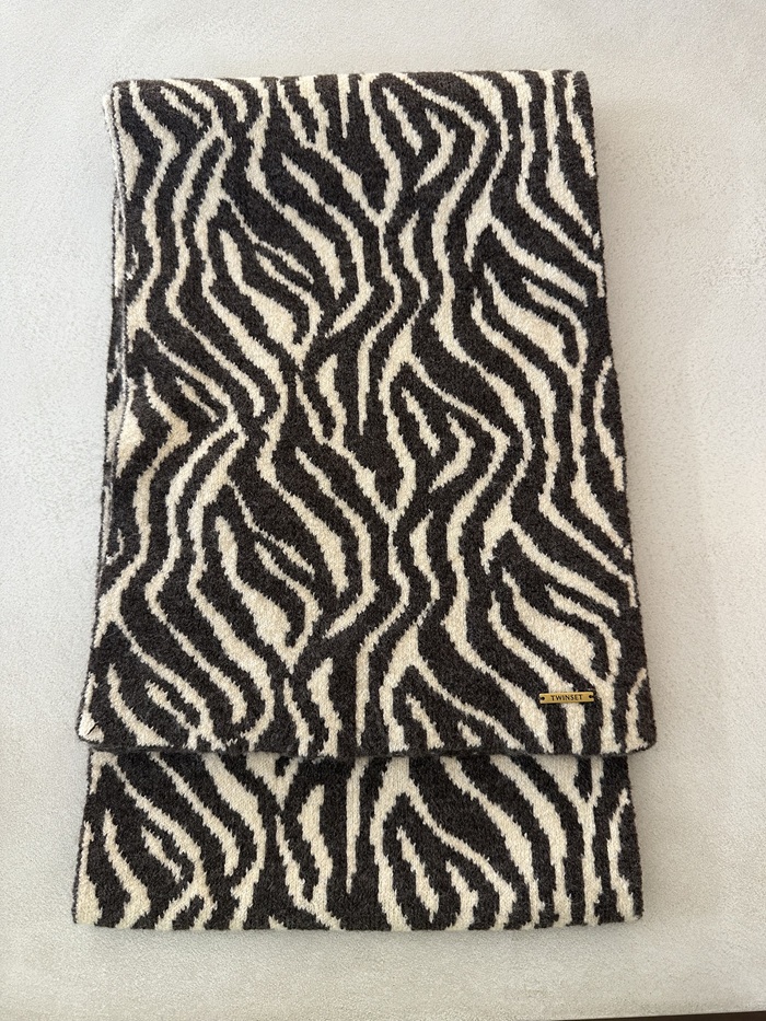 Twin-Set sjaal met zebra motief