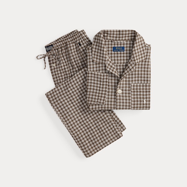 PoloRalph Lauren Pyjama LM flanel ruit