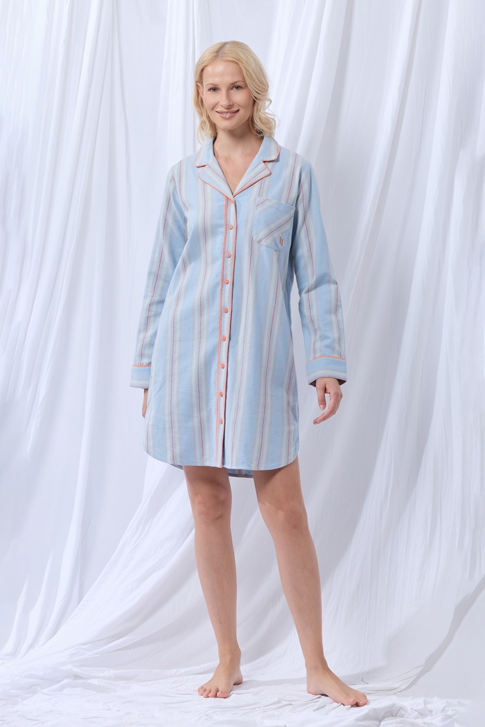 Lords x lilies slaapkleed flanel streep