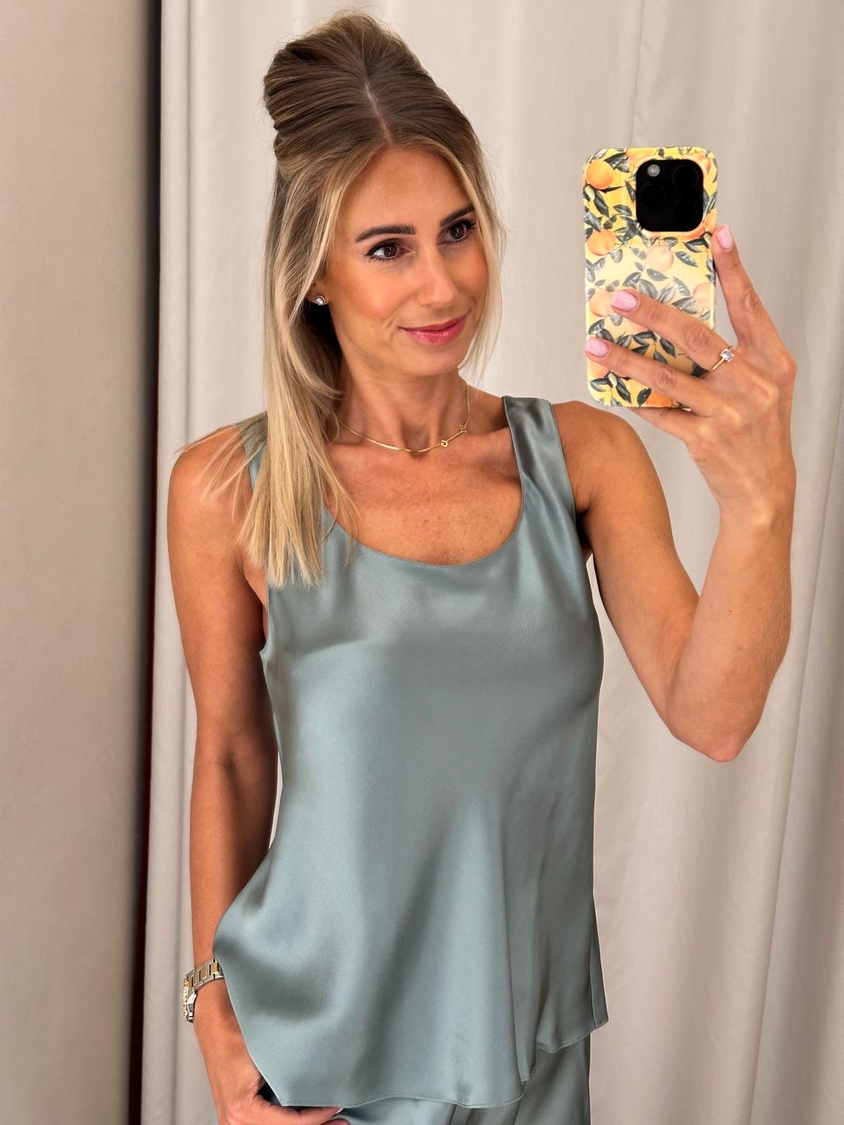Lunadiseta Top zijde brede bandjes
