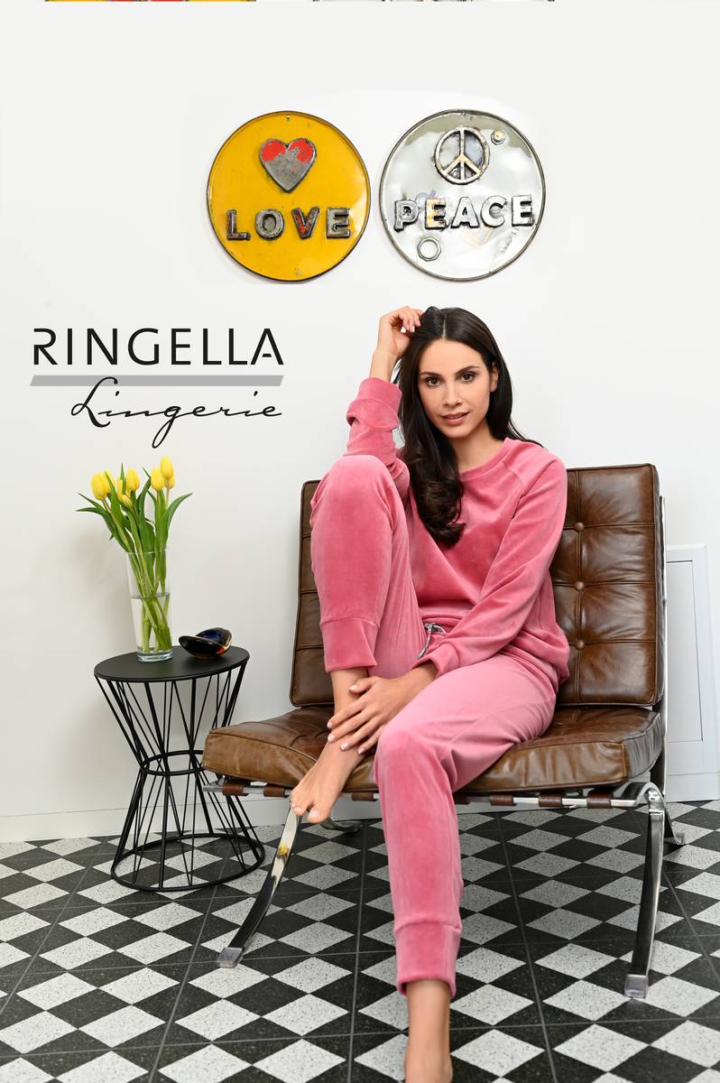 Ringella Granate Pyjama dames velours 36-48